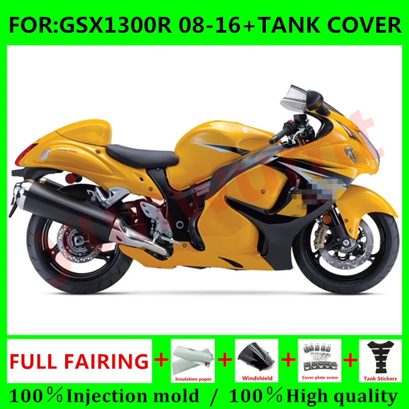 

Обтекатели для мотоцикла и бак для Suzuki GSXR1300 08 09 10 11 12 13 HAYABUSA GSX1300R GSXR 1300 2008 2016, комплект обтекателей желтого цвета