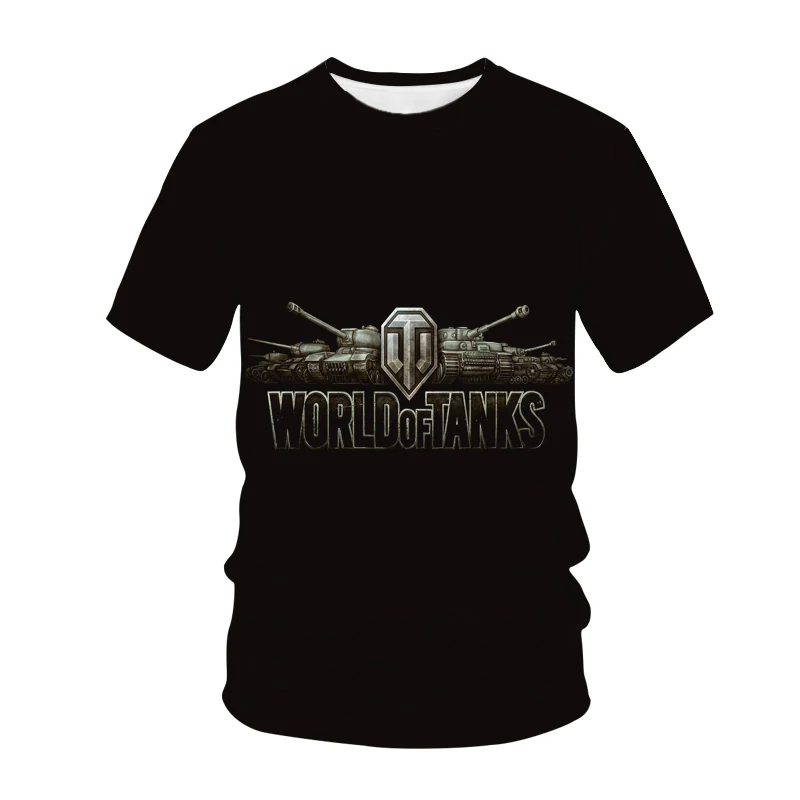 

World Of Tanks T shirt Games 3D Print Men Women Fashion Oversized Tshirts Kids Boy Hip Hop Teeshirts Homme Tops Mens Clothing