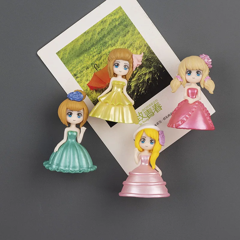 

Cartoon Princess Fridge Magnets Cute Home Decor Lovely Gifts for Girls Message Board Magnetic Stickers Blackboard Magnets