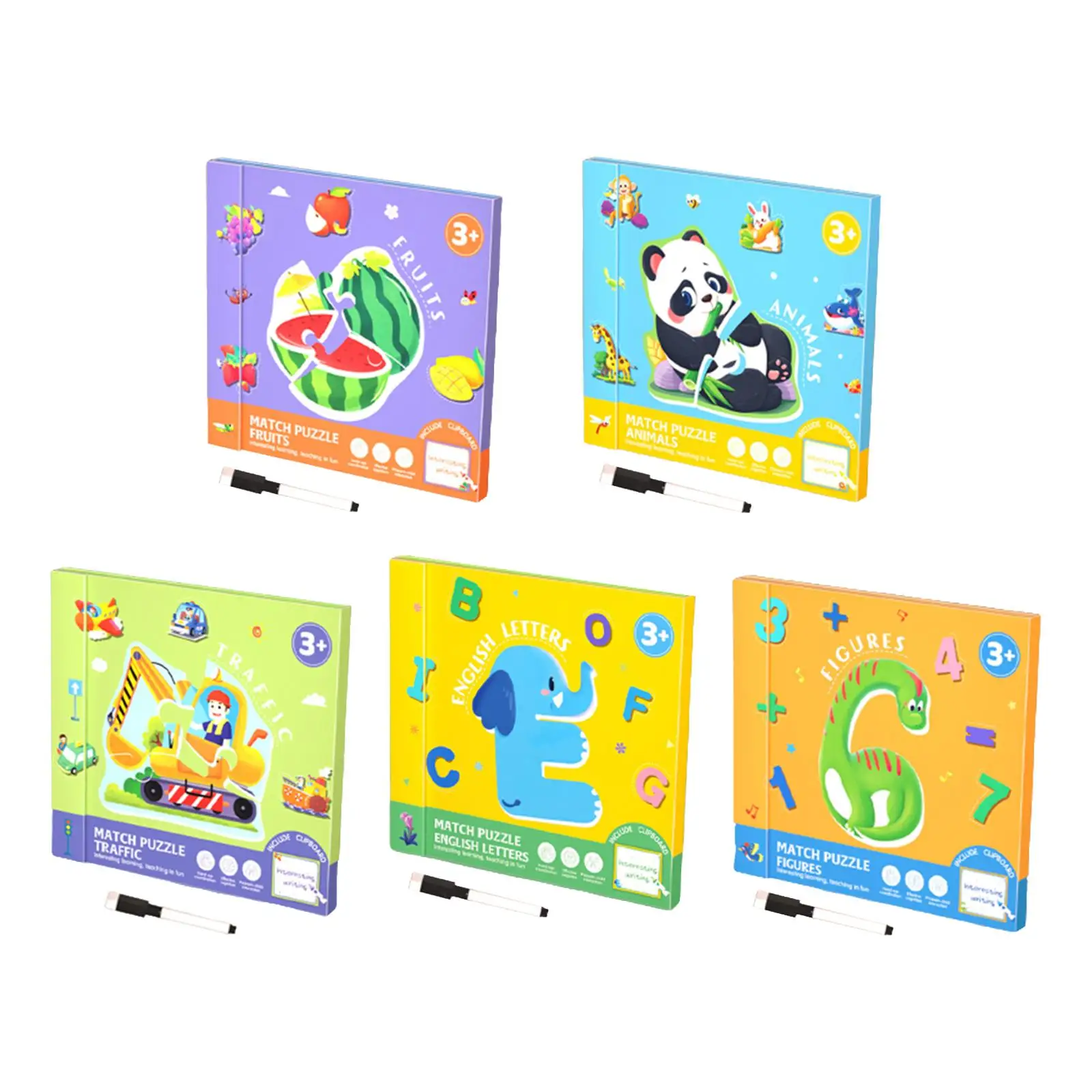 

Matching Puzzles Early Development Educational Montessori Toys for Kindergarten Fine Motor Skills Kids Gifts Boys Girls