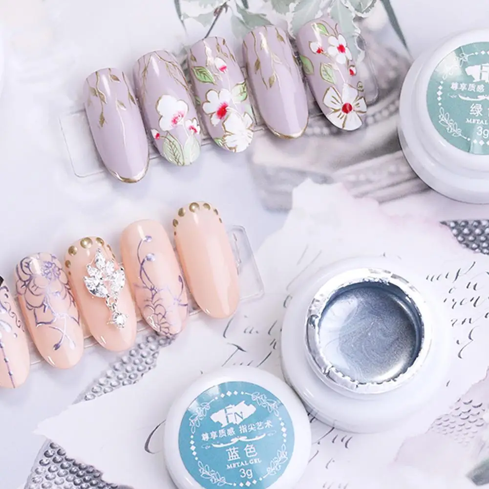 

Metal Mirror Nail Art Glue Gel Adhesive for Foil Sticker Transfer Tips Tattoo Japanese nail glue Mirror metallic luster