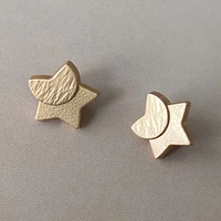 sale fancy metal buttons star moon decorative for shirts blouse cardigan children clothes mini needlework diy craft supply 10pcs