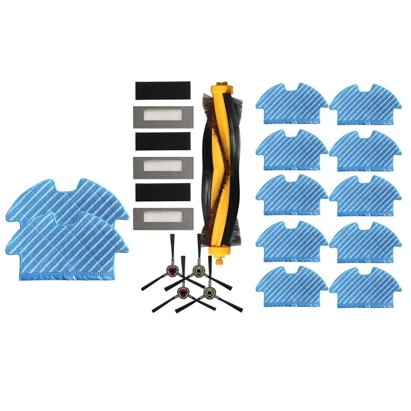 

1 Set Side Brushes Filters & 10 Pcs MOP