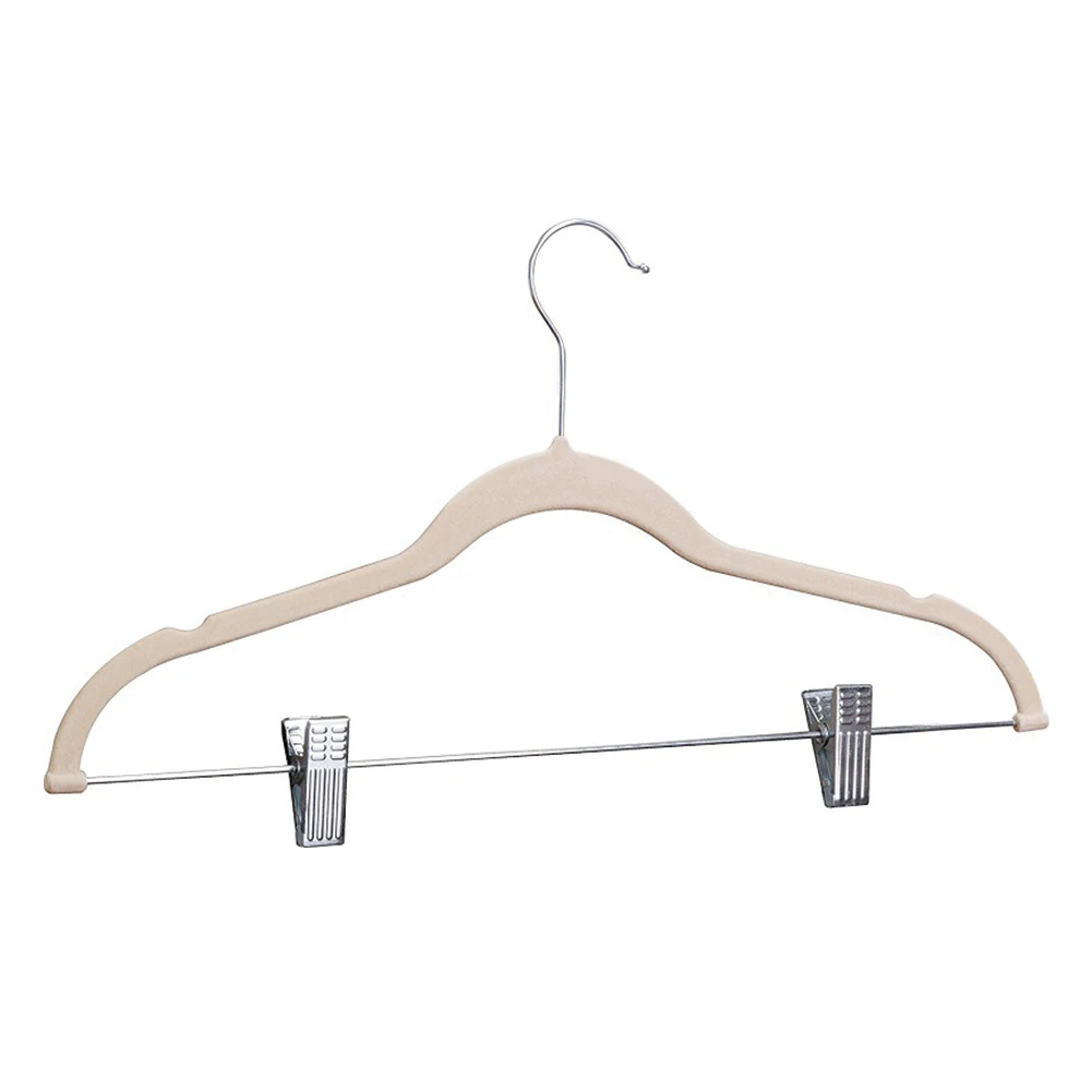 

10 Pack Wardrobe Organizer With Clips Non-Slip Garment Suit Laundry Clothes Hangers Drying Rack Velvet Multifunction Closet