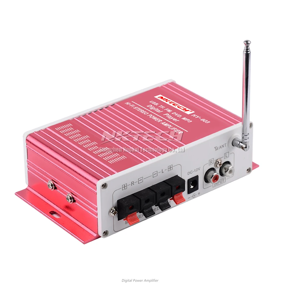 NKTECH HY-603 Автомобильный цифровой плеер аудио усилитель мощности Мини DIY 2CH 20 Вт RMS HiFi