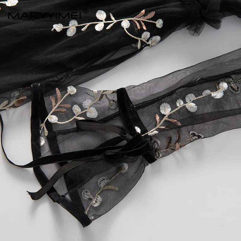 MARYYIMEI Женское платье из полиэстера и хлопка