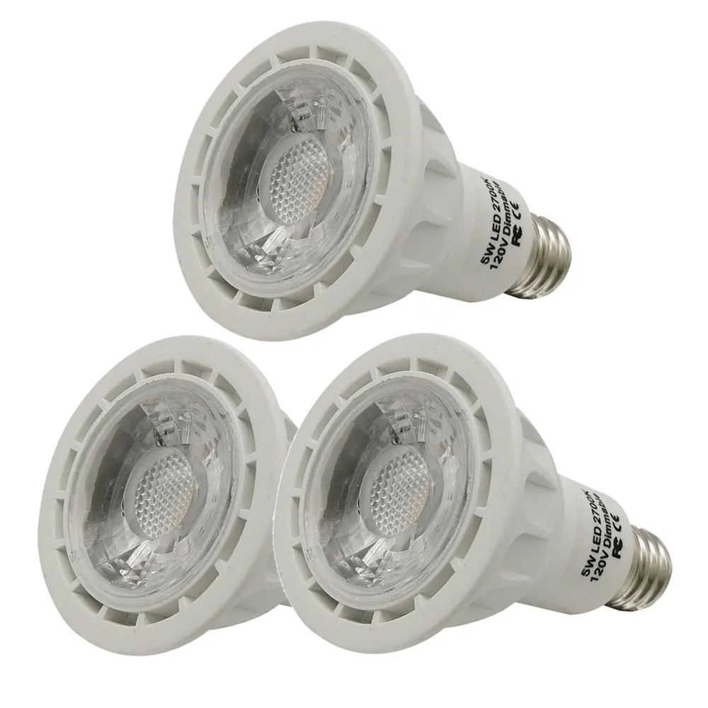 3-Piece E17 Spotlight Bulb 5W LED Edison Screw Base 50x75mm 50W Halogen Bulb Equivalent Type R14 Reflector LED Light Bulb