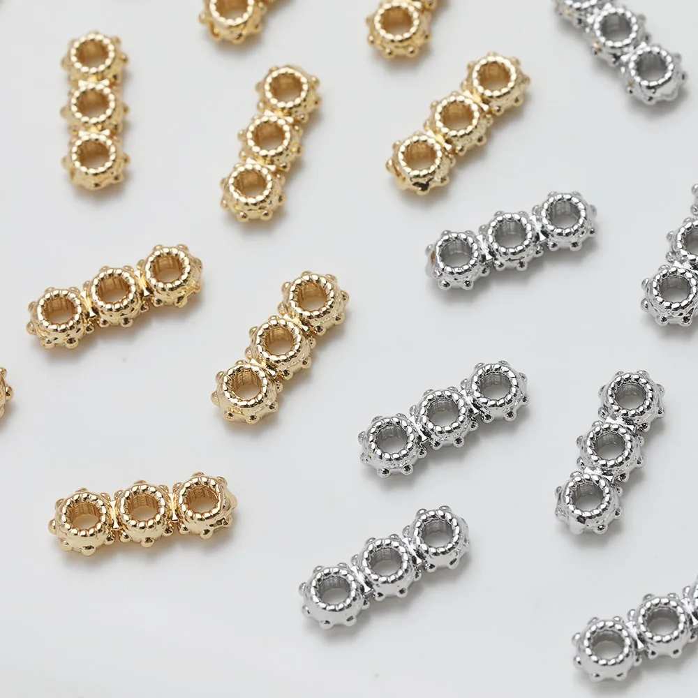 6 шт. 14 к позолоченные аксессуары для изготовления ювелирных изделий своими