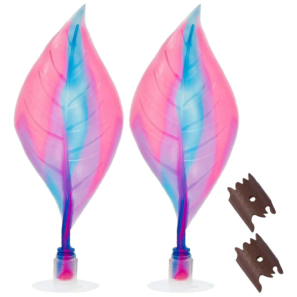 

2Pcs Leaf Hammock for Betta Suction Cup Leaf Ornament Aquarium Breeding Leaf
