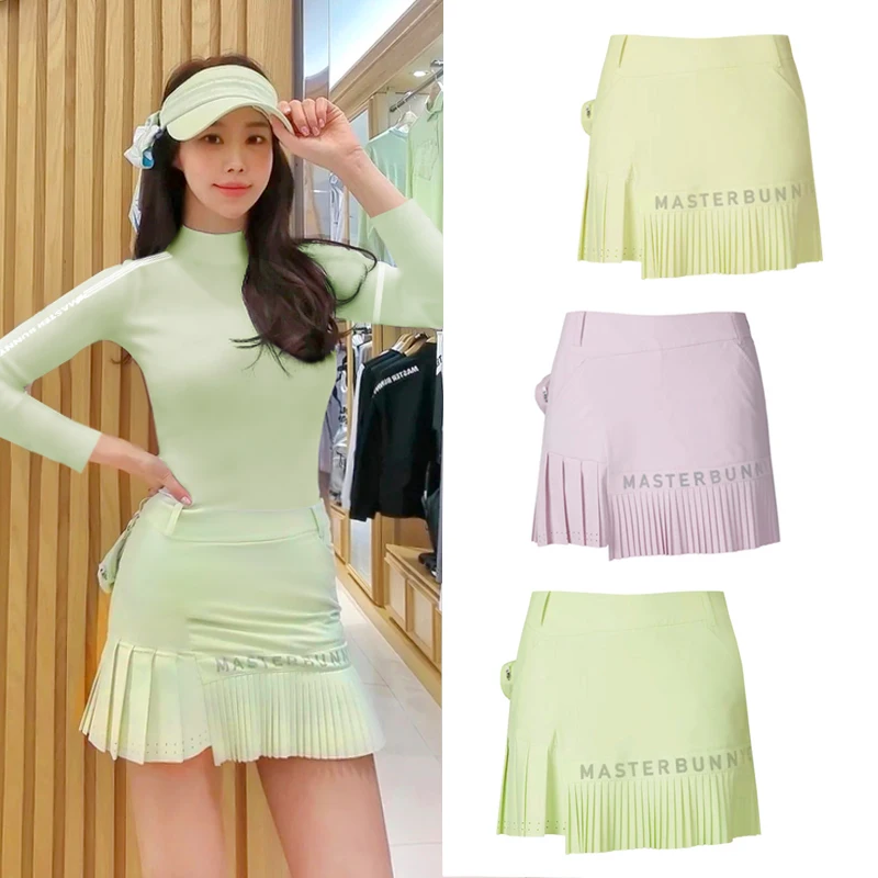 

Golf Shorts Women Summer New Moisture Absorption Quick Dry Golf Clothing Beautiful Pleated Fly Edge Korean Shorts Golf Skirt