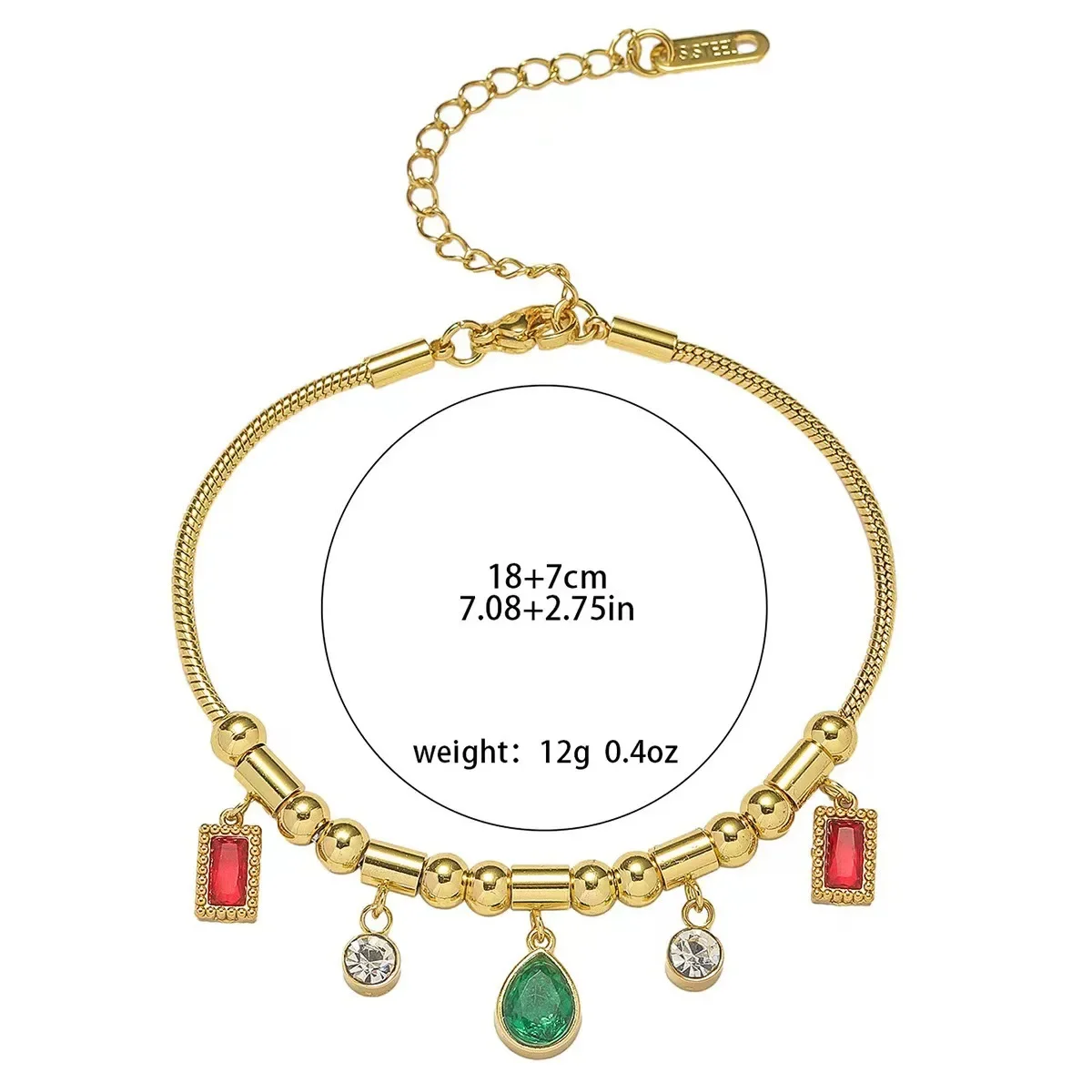 Женская модная ниша простой изумрудно-зеленый капли воды циркониевые бусины