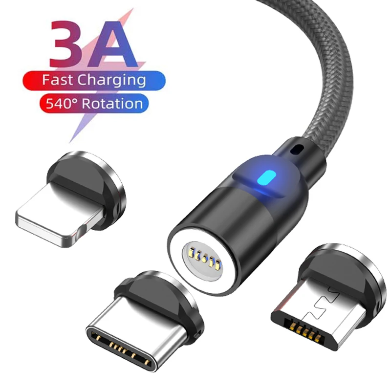 SZXPYU 3A быстрое зарядное устройство USB-кабель Магнитный кабель Micro USB Type-C для iPhone 11 12 Xiaomi SZXPYU 3A быстрое зарядное устройство USB-кабель Магнитный кабель Micro USB Type-C для iPhone 11 12 Xiaomi