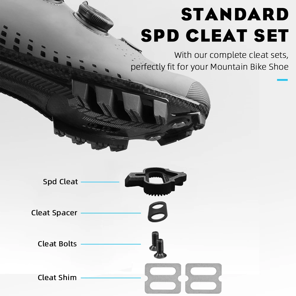 RYET MTB SPD Велосипедная Педаль С Двойной Платформой Без Зажимов