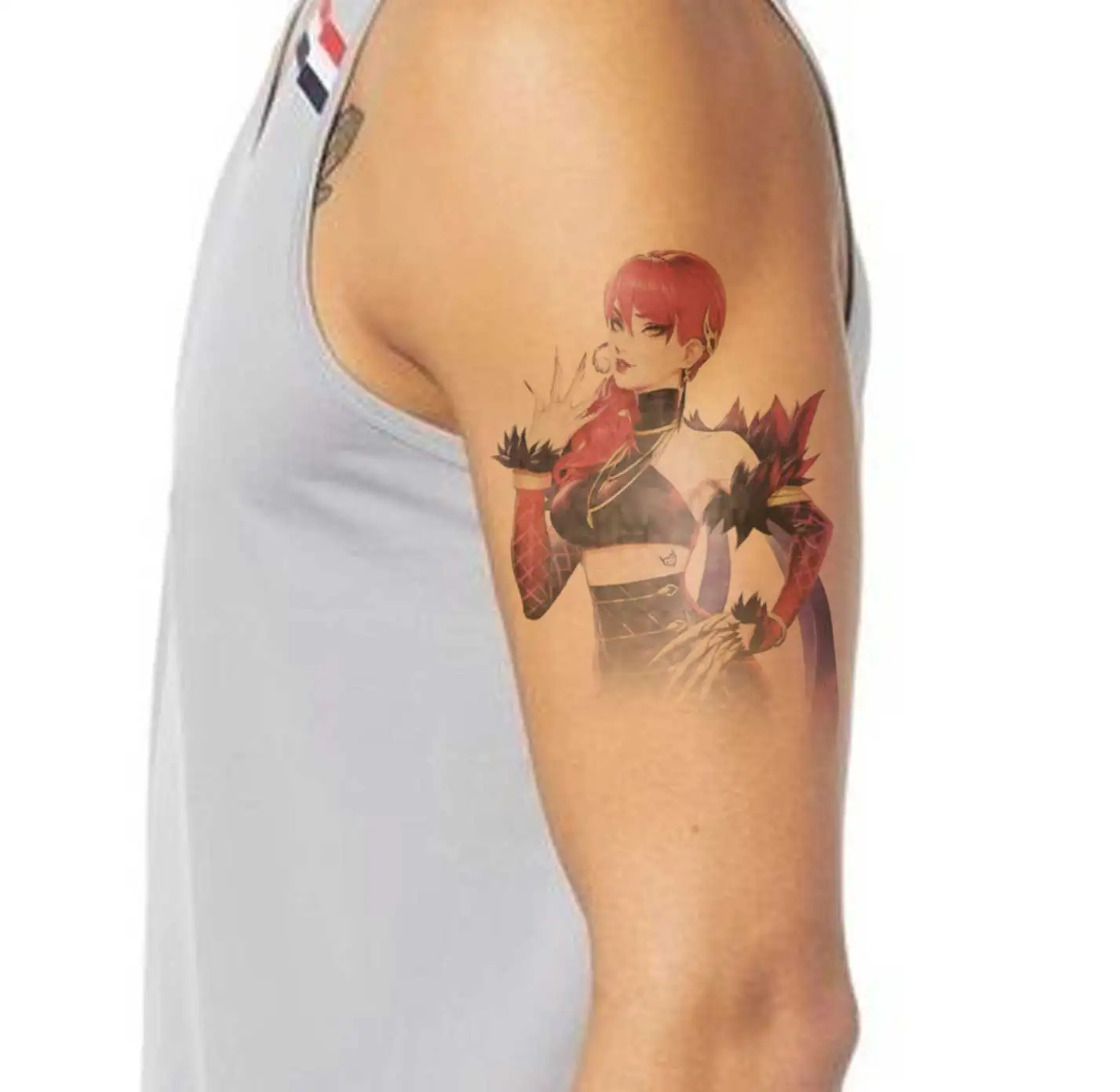 

(Set of 4) Flower arm tattoo sticker COS LOL KDA Evelyn League of Legends Temporary tattoo sticker