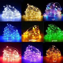 Christmas Decor Fairy lights Led String Light DIY 20M USB Outdoor Cooper Wire Christmas Garland Wedding Party New Year Decor