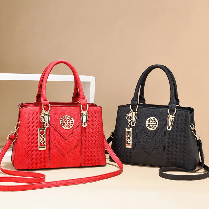 

New Middle-aged Mother Handbag Slung Over One Shoulder And Large Capacity Fashion Handbag. handbags
