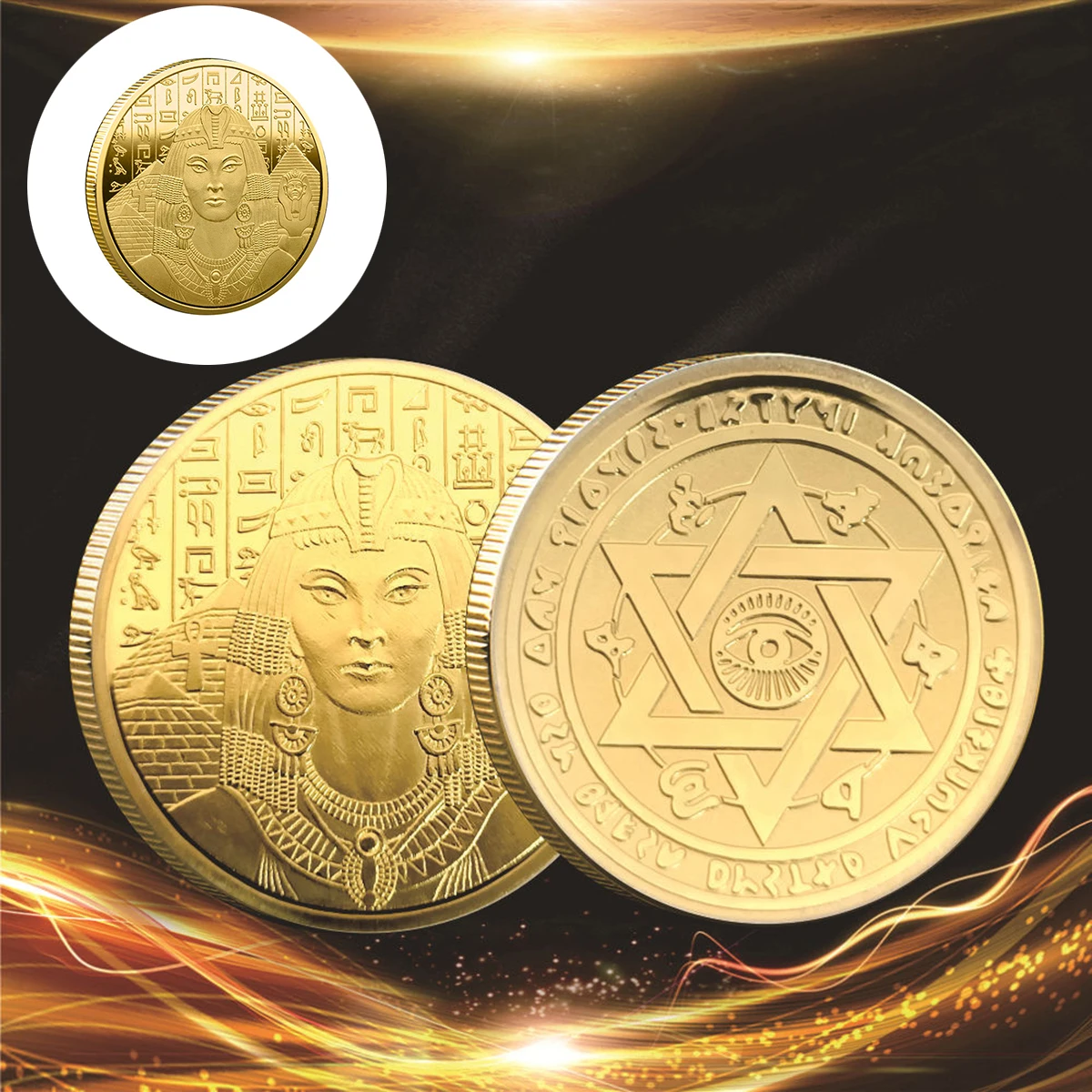 Цивилизация Древнегреческая египетская красота Памятная монета - Цена: 359