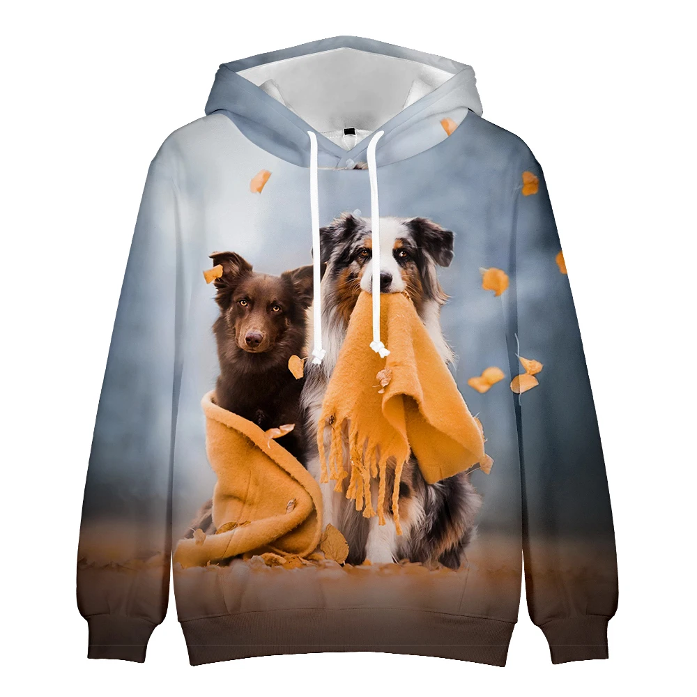 

Cute Lovely Dog 3D Hoodies Men/Women Fashion Long Sleeve Hooded Sweatshirt Casual Streetshirt Funny Animals Oversized Tops