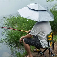 fishing headwear cap portable rain umbrella hat foldable outdoor pesca waterproof camping fishing headwear hats beach head cap