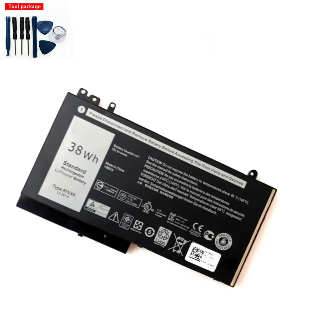 

new RYXXH 3230mAh New Laptop Battery For Latitude 12 5000 11 3150 3160 3550 E5250 E5450 E5550 Series 11.1V 38WH