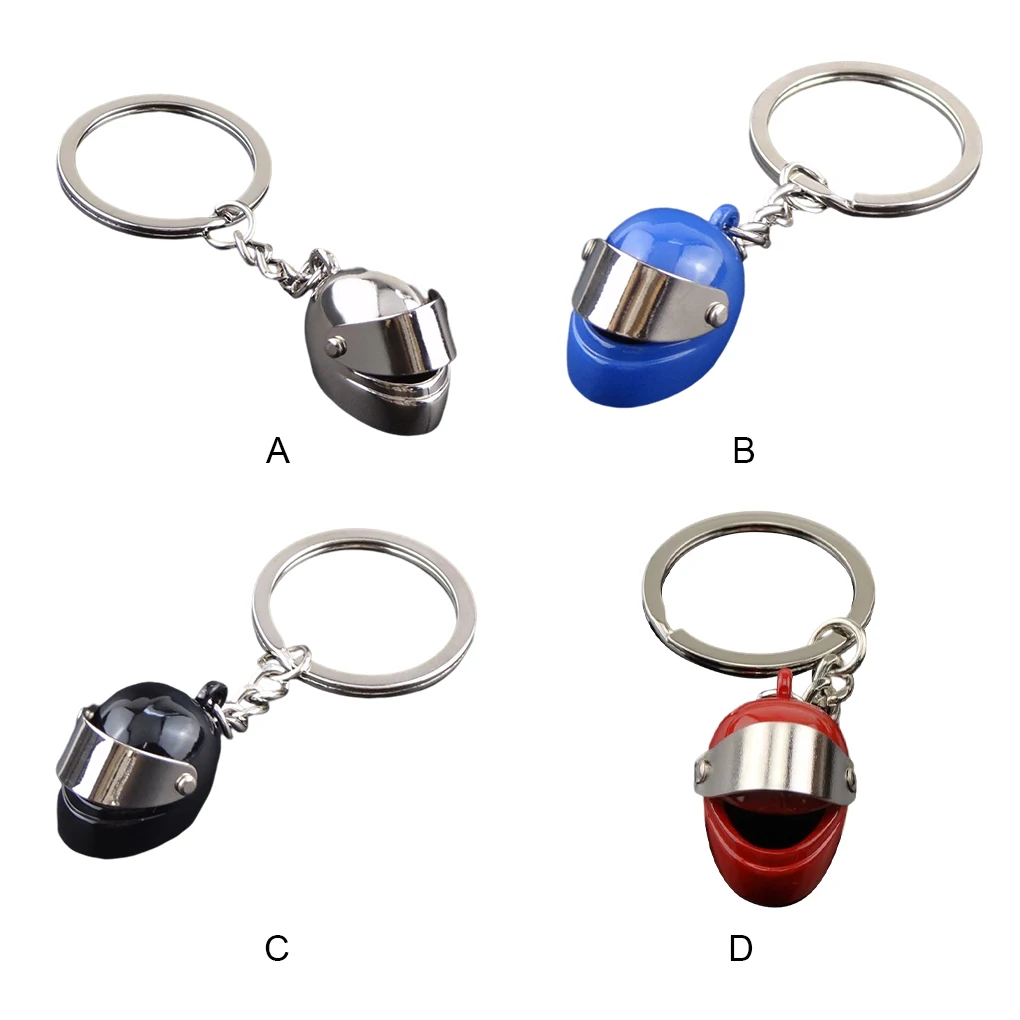 

Key Rings Compact Size Purse Pendent Decor Sweet Gift Decorative Bag Ornament Plated Surface No Burrs Helmet-shaped Ring