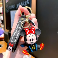 disney cute mickey minnie strap lanyard for keys doll keychain badge holder id credit card pass lariat collection toys for kids
