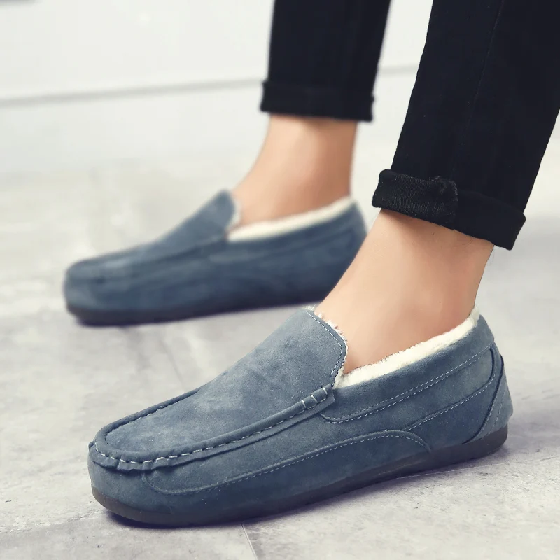 

Unisex Winter New Snow Boots Men Shoes Fashion Slip-on Warm Non-slip Casual Shoes Man Plus Size Flats Male Sneakers