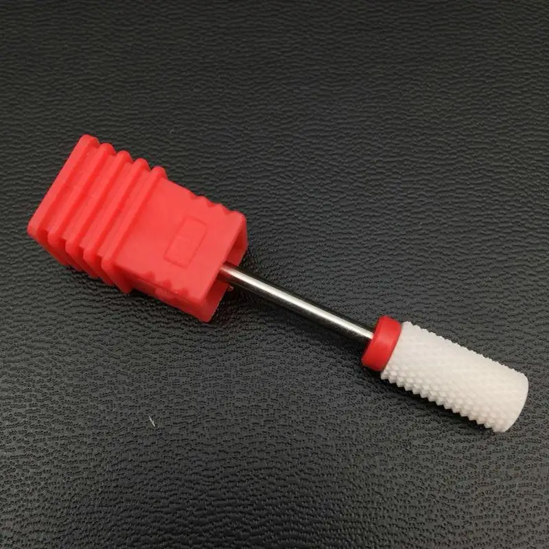 Керамическая фреза для ногтей с большим цилиндром 1 шт. электрической дрели пилка