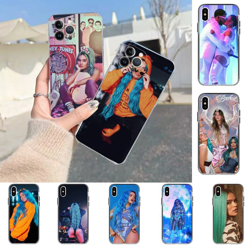 

TOPLBPCS KAROL G Phone Case for iPhone 11 12 13 Mini Pro Max 8 7 6 6S Plus X 5 SE 2020 XR XS Case shell