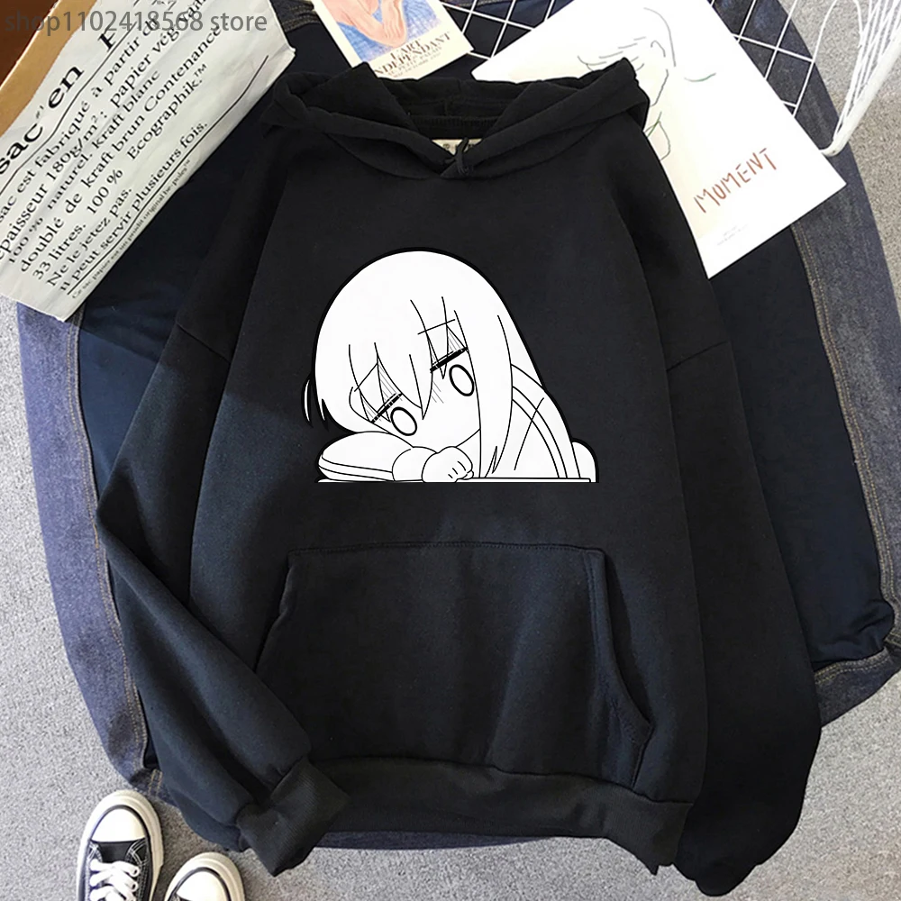 

BOCCHI THE ROCK! Hoodie Hitori Gotou Sweatshirt Vintage Aesthetic Long-sleeved tops Women/men Autumn/Winter clothes Oversized