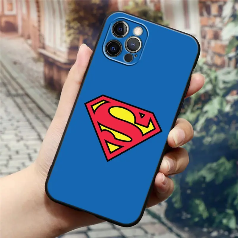 Фото Чехол для телефона S-Supermans Hero для iPhone 17, 16, 15, 14, 13, 12 Mini, 11 Pro Max, 16 Plus, 17 Pro, 17E, 17 Air, 16E, XS, мягкий чехол №5