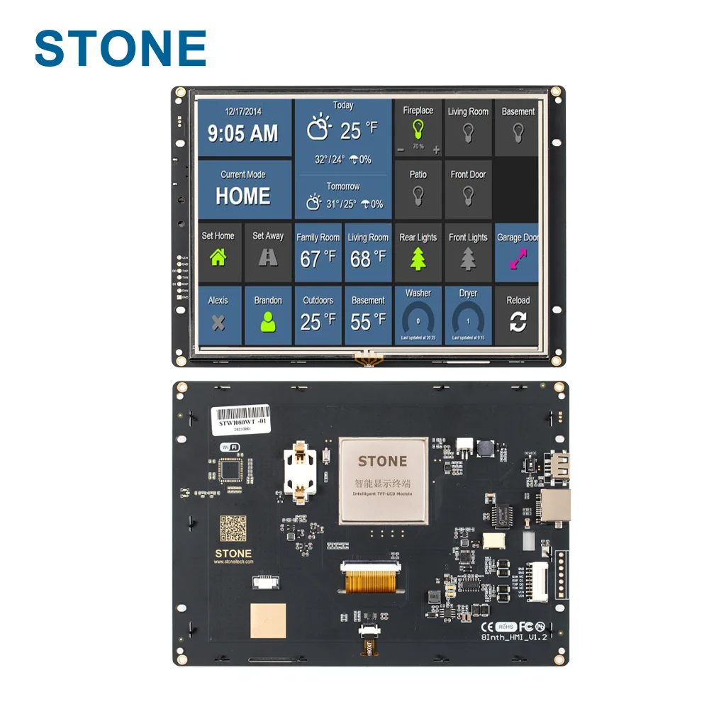 

STONE Intelligent 8.0 Inch TFT LCD Module with RS232/RS485/TTL+ Embedded System for Equipment Use