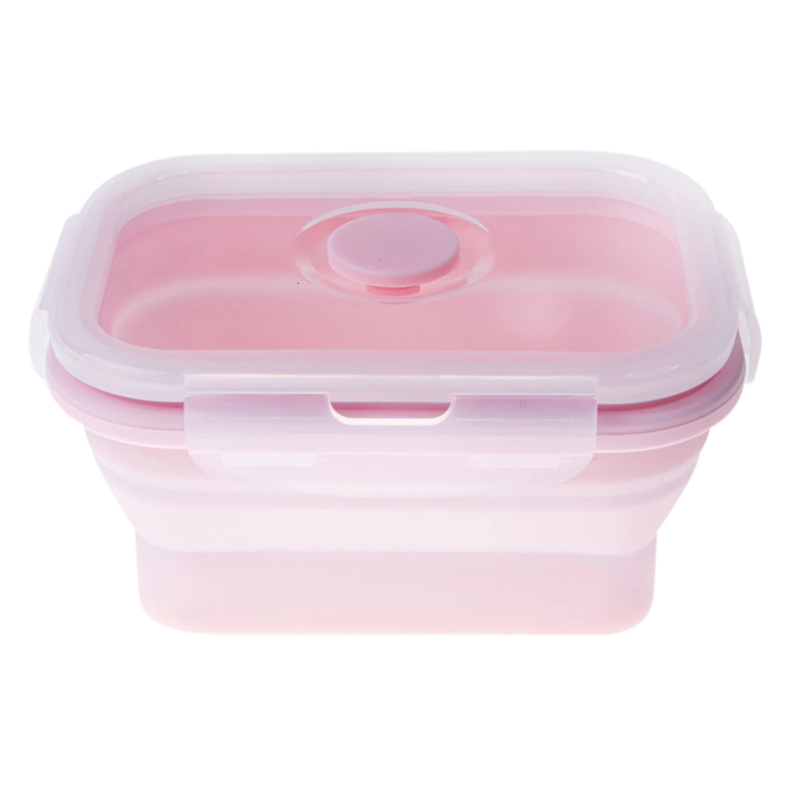 

Silicone Folding Bento Box Collapsible Portable Lunch Box Dinnerware Food Container For Children Adult