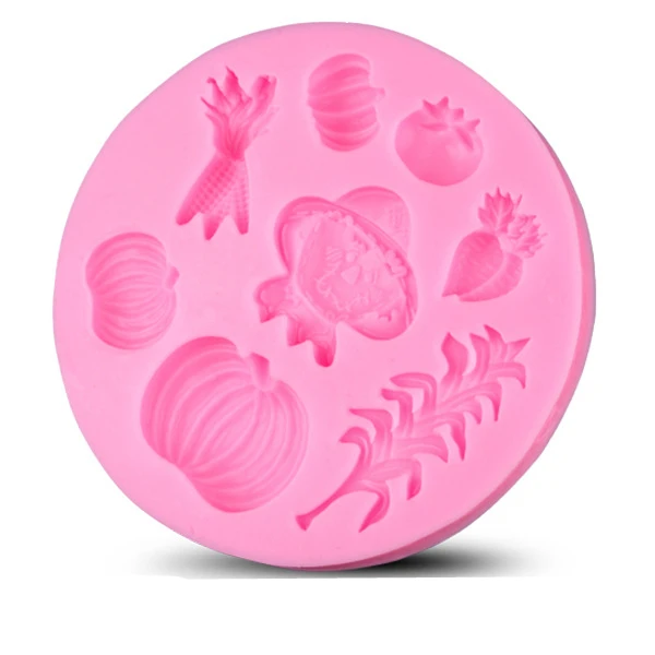 Новая ферма тыква фермер шоколадные конфеты Jllo 3D силиконовая форма мультяшная