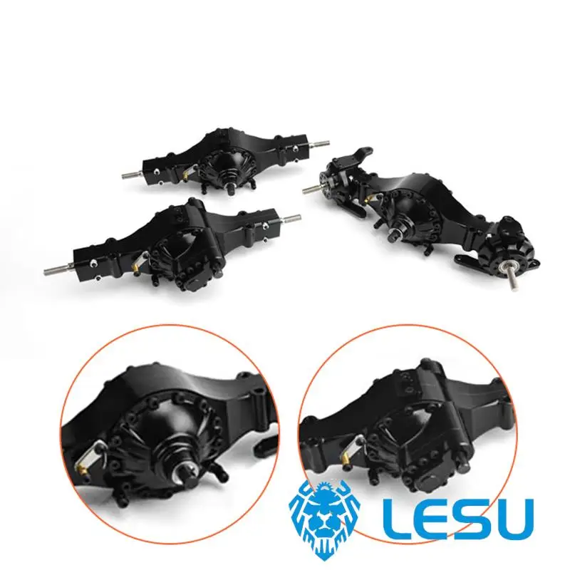 LESU 6X6 Металлический замок переднего дифференциала Задний мост 1/14 RC Тракторный