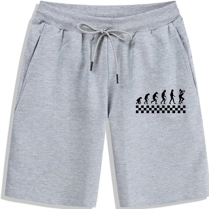 

Шорты Ska Evolution мужские с надписями «безумие», двухцветные джазовые короткие штаны, легкие брюки, лето