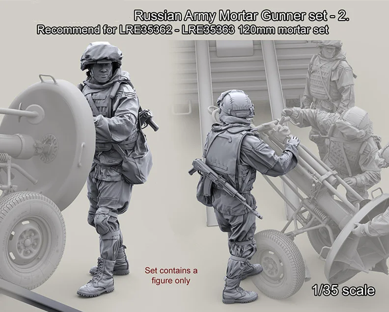 

1/35 Resin Figure model kits Russian Army Mortar Gunner Unassembled and unpainted 1232