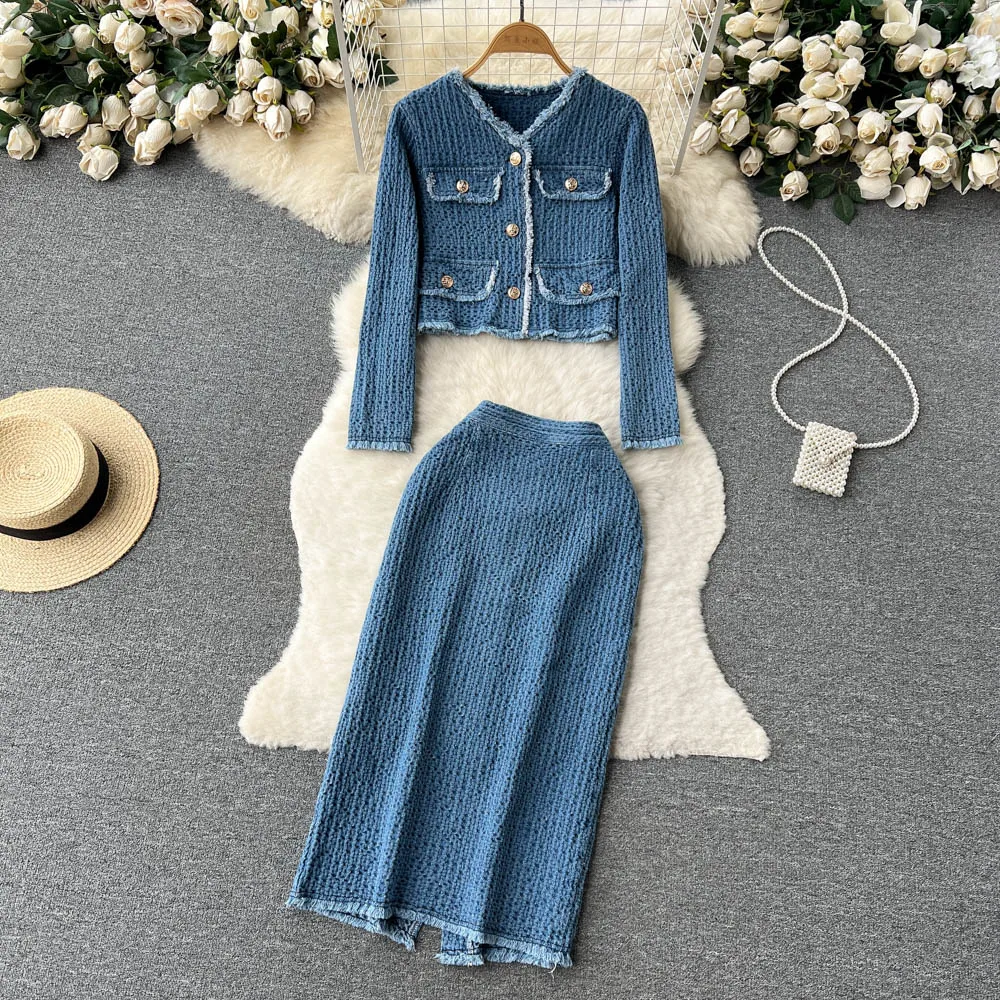 ALPHALMODA 2024 Новые женские костюмы пальто из искусственного кармана с длинными