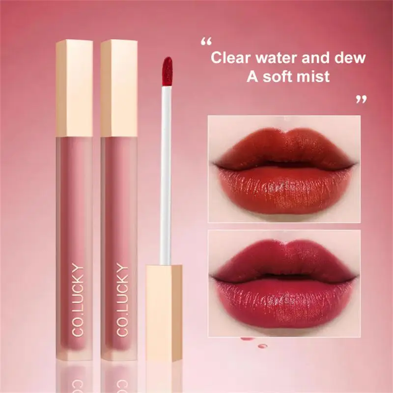 

Soft Mist Lip Gloss Lip Glaze 7 Colors Lasting Colored Red Lip Tint Mud Moisture Lipstick Velvet Matte Lipstick Lips Makeup