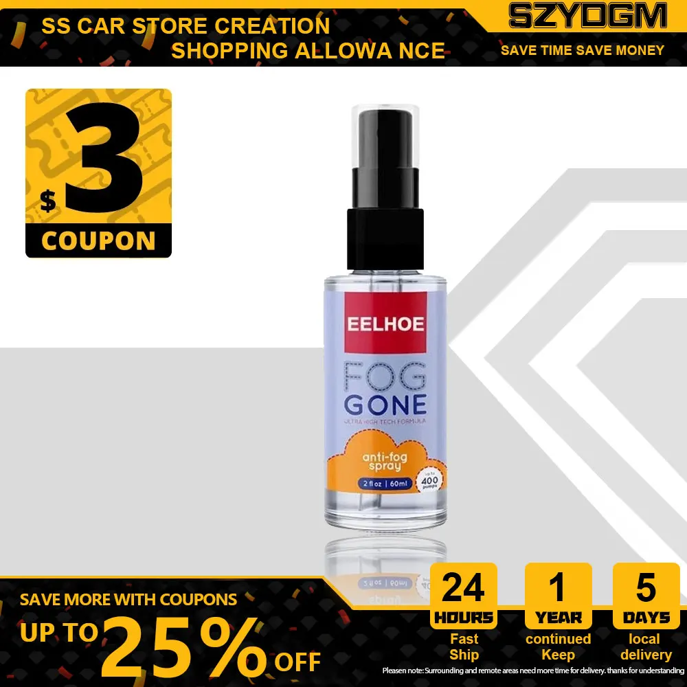 

30ml spectacles lens antifogging agent for automobile windscreen windows mist eliminator spray
