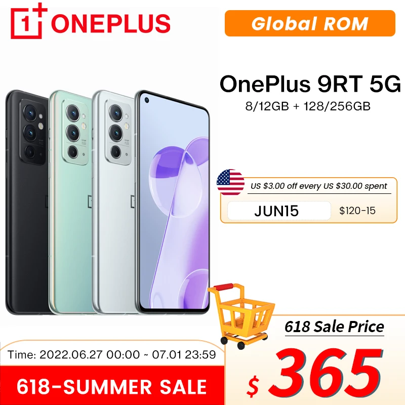 Смартфон OnePlus 9RT 9R T телефон с глобальной прошивкой 8 ГБ/12 Гб ОЗУ Snapdragon 888 65 Вт