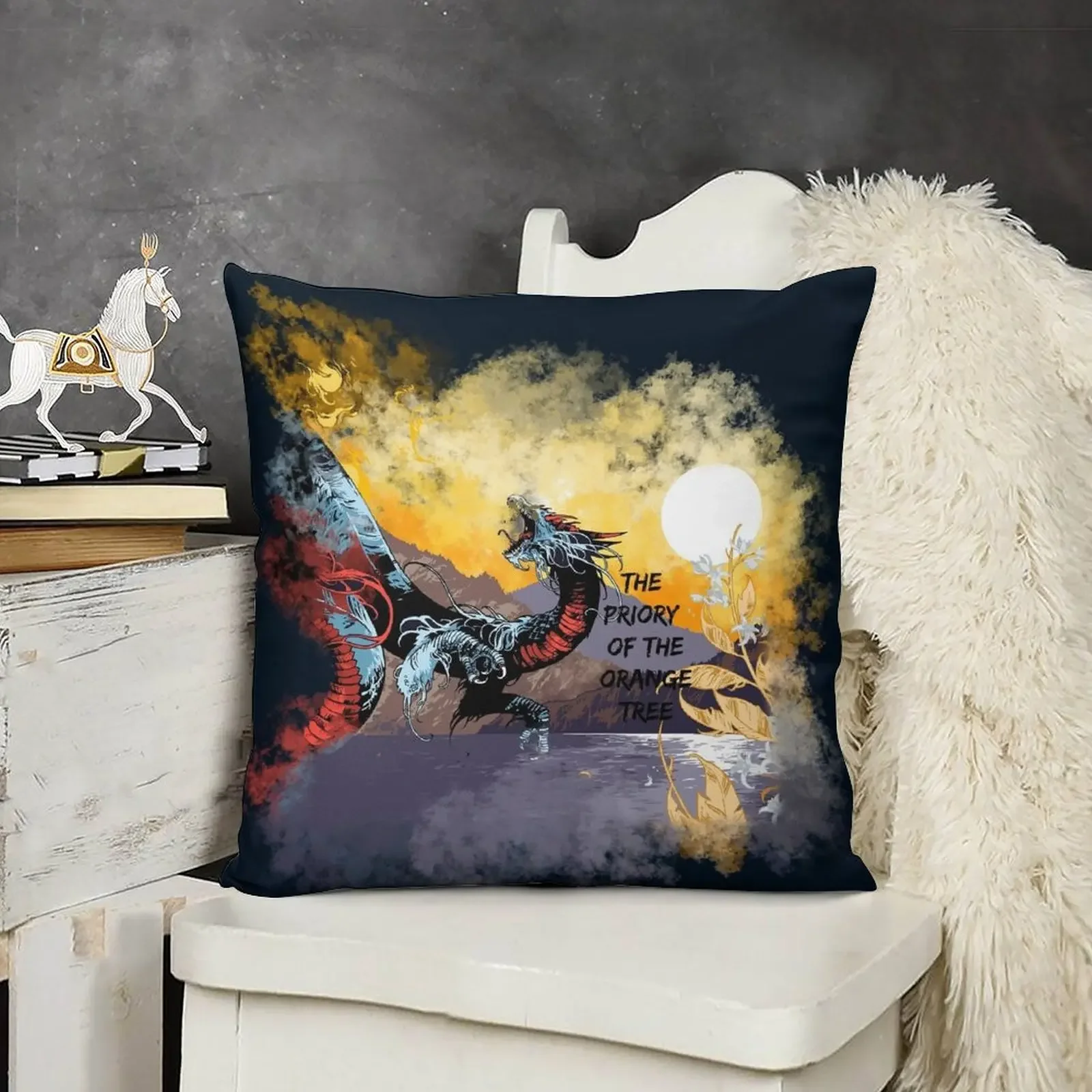 Призвезда оранжевого дерева слово декоративная подушка рождественские подушки