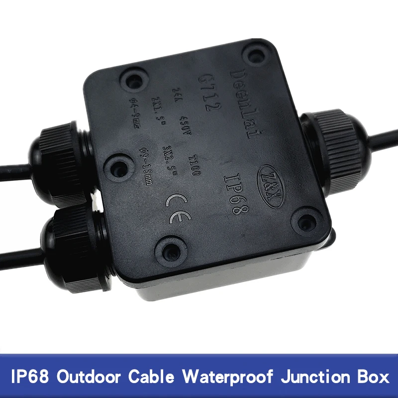 IP68 Водонепроницаемый распределительных коробок 3 гнезда таким образом