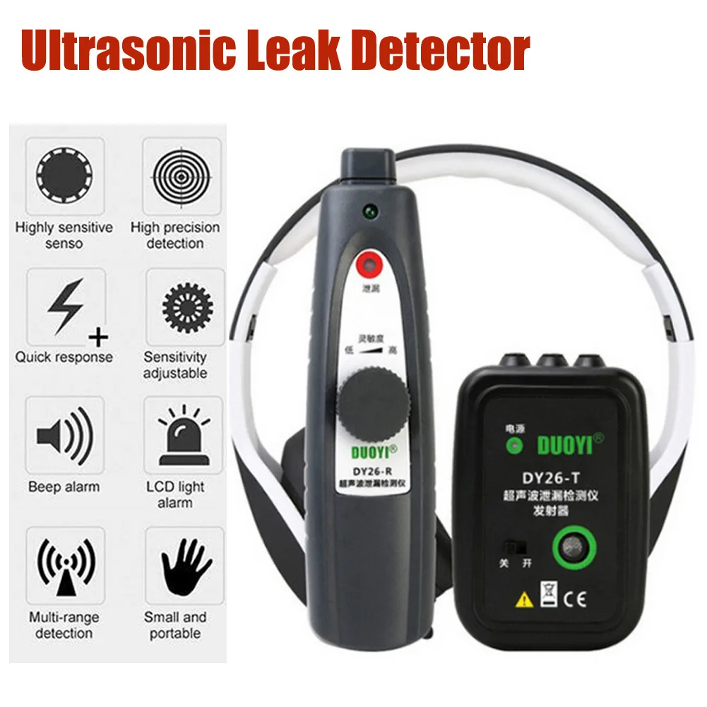 

DY26 Auto Brake Bearing Air Conditioning Compression System Vacuum Seal Leak Ultrasonic Flaw Tester Detection Tool