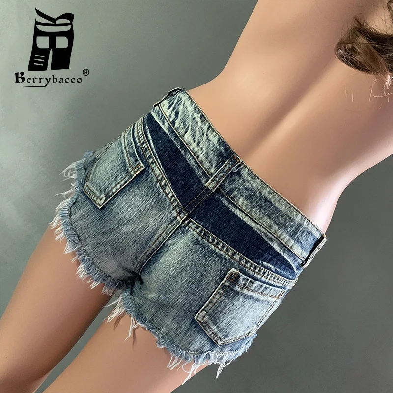 

Шорты женские джинсовые с кисточками, пикантные Короткие штаны из денима, одежда для ночного клуба, на лето