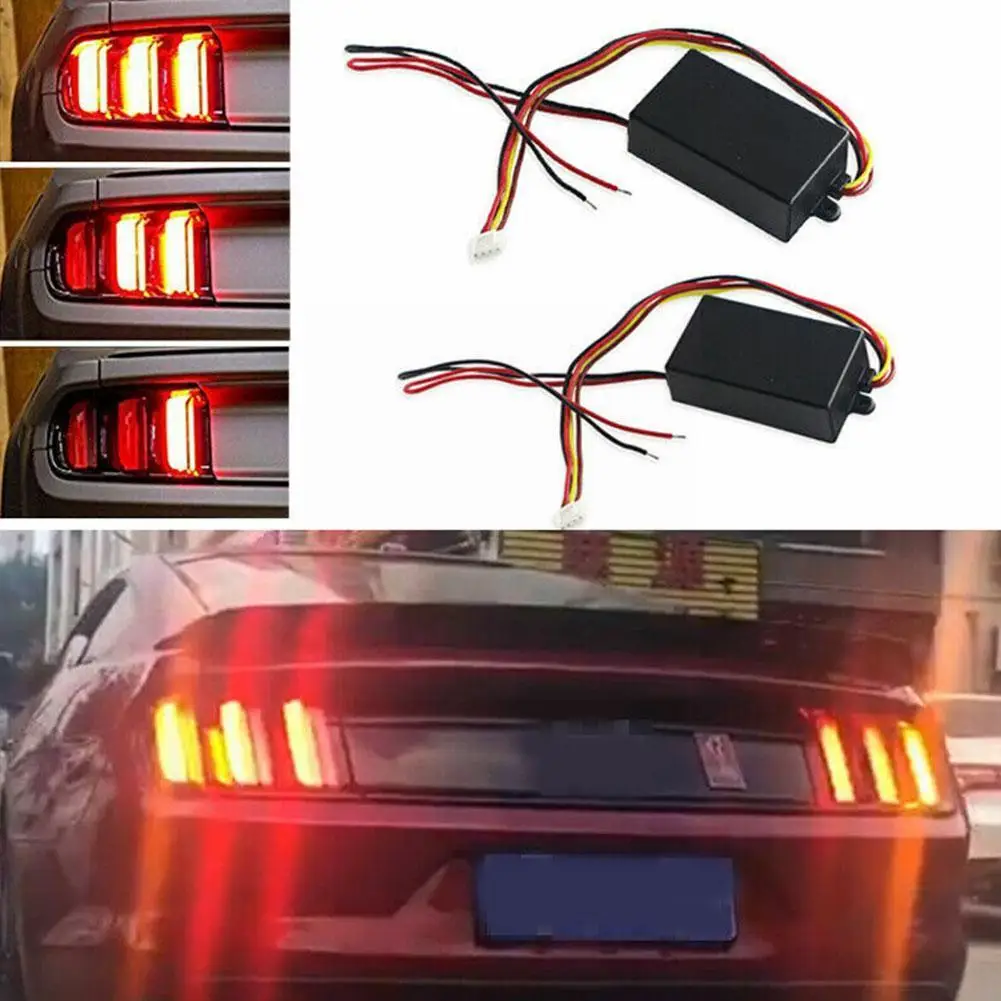 

1pc Car For Taillamp Front Or Rear Turn Signal Light 3-Step Sequential Dynamic Chase Flash Module Boxes 12V 21W LED Control Y5T4