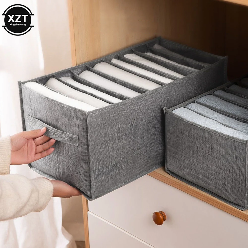 

Household Finishing Bag Layered Divided Compartmentalized Drawer Divider Closet Organizer Dress Pants Storage Box