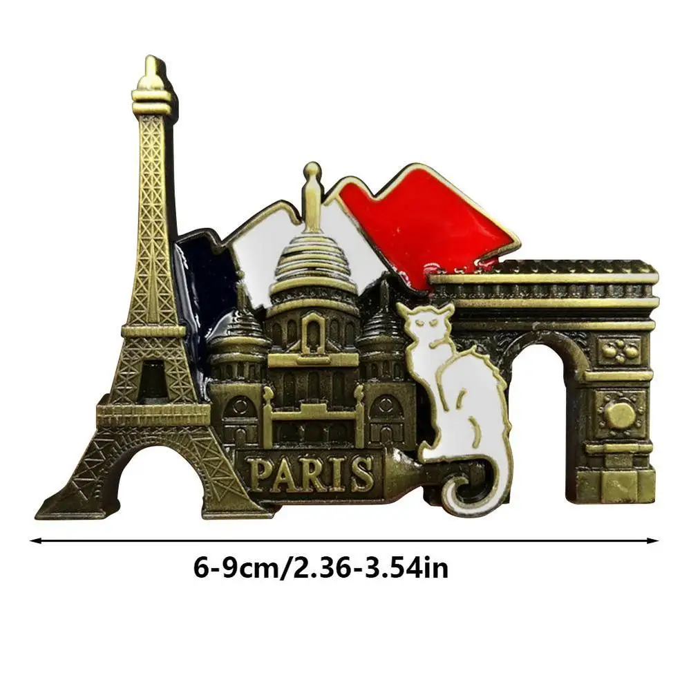 

Металлические магниты 3D Париж