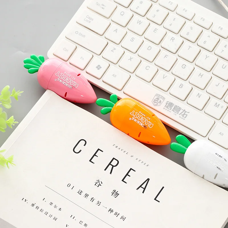 Необычная мультяшная Милая точилка для карандашей в виде моркови Необычные