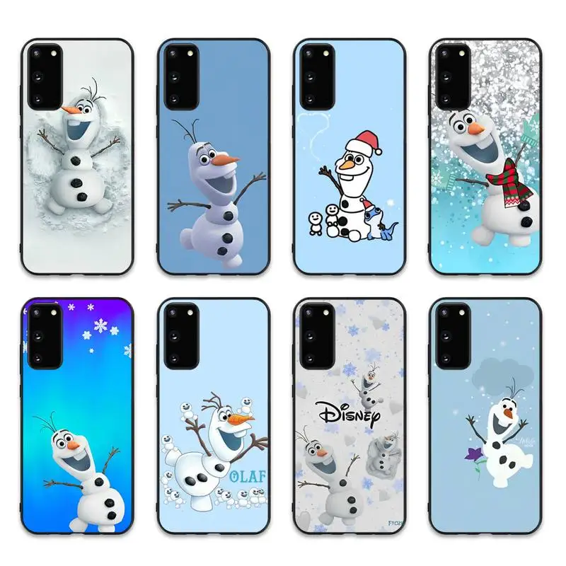 

Disney Olaf Frozen Phone Case for Samsung S10 21 20 9 8 plus lite S20 UlTRA 7edge